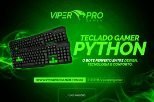 Anúncio 13 – TECLADO PYTHON - Horizontal